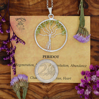 Peridot Tree of Life Pendant