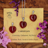 Carnelian Mini Heart Pendant