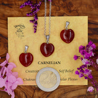 Carnelian Mini Heart Pendant