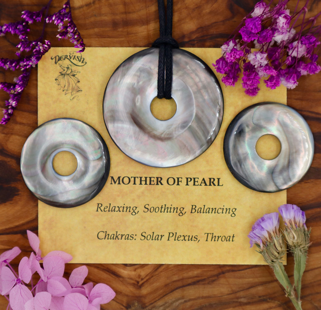 Mother of Pearl Donut Pendant (30mm, 40mm)