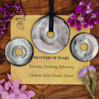 Mother of Pearl Donut Pendant (30mm, 40mm)