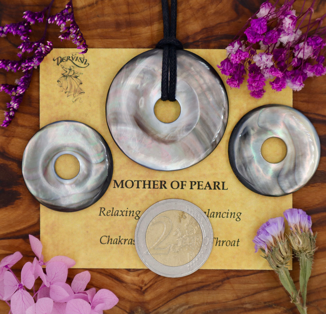 Mother of Pearl Donut Pendant (30mm, 40mm)