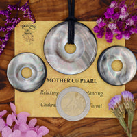 Mother of Pearl Donut Pendant (30mm, 40mm)