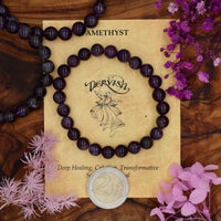 Amethyst Bracelet 8mm (Sphere)