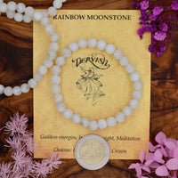 Moonstone, Rainbow Bracelet 8mm (Sphere)