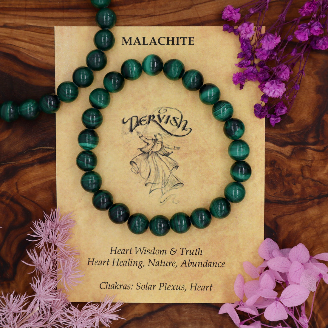 Malachite Bracelet 8mm (Sphere)