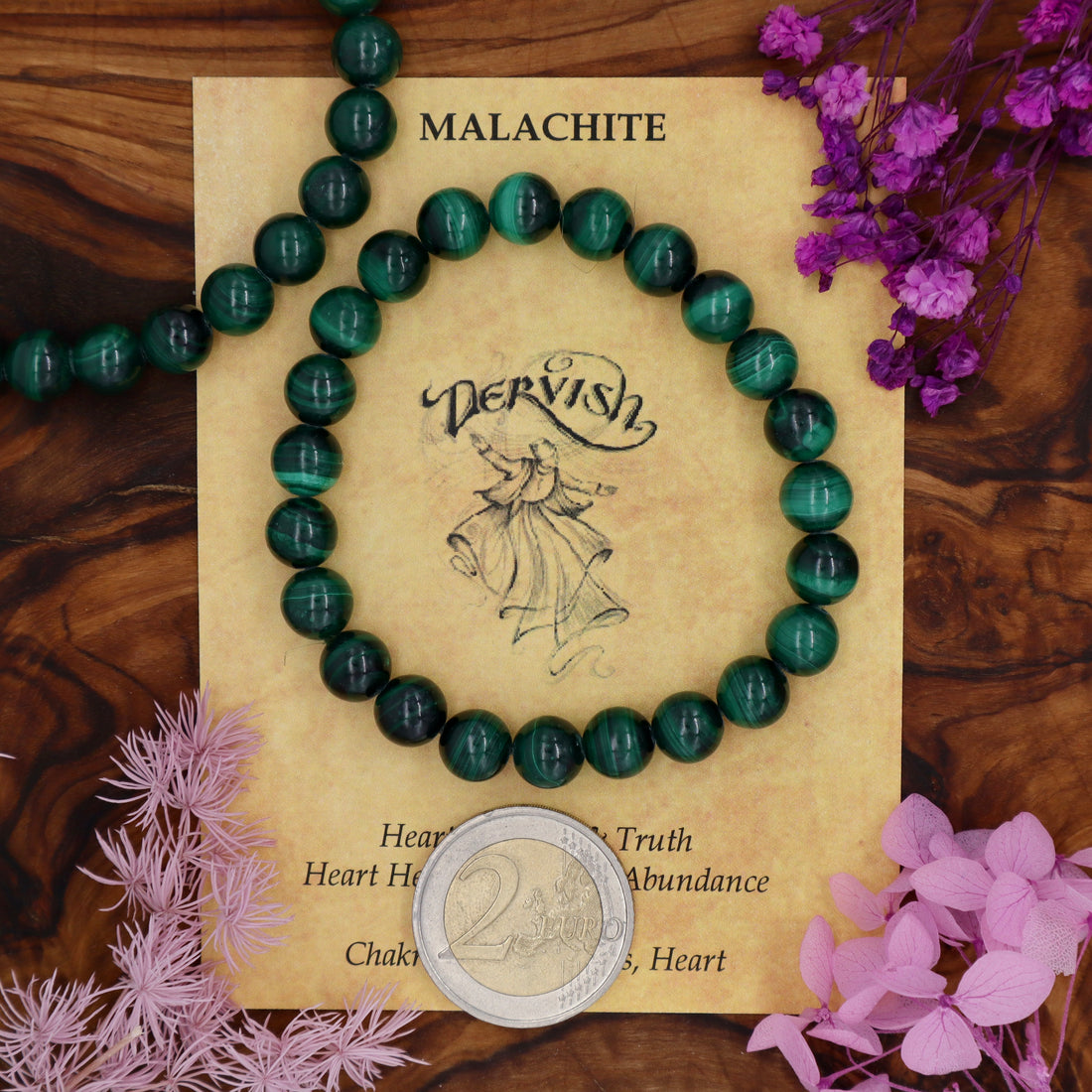 Malachite Bracelet 8mm (Sphere)