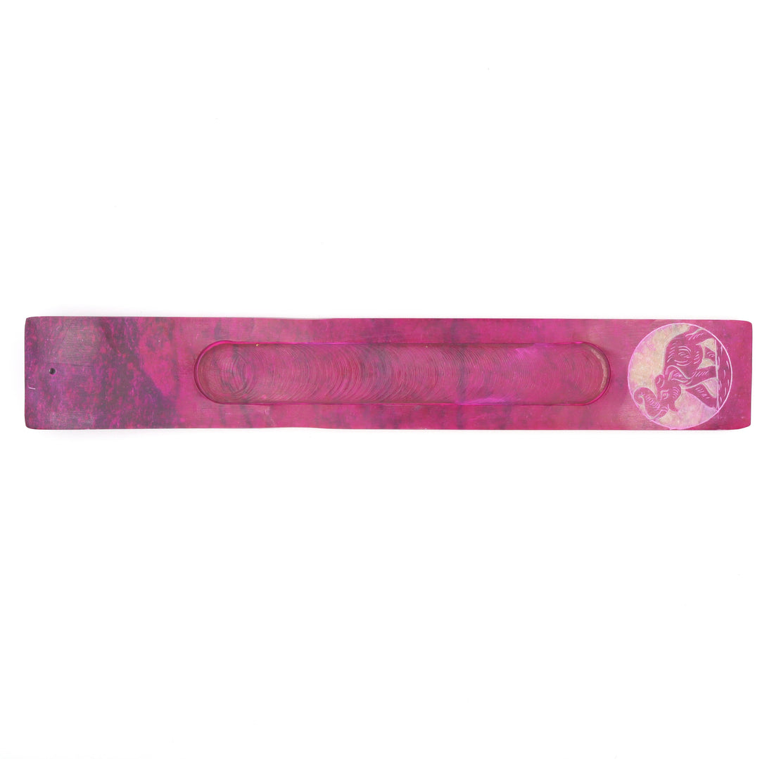 Coloured Soapstone Incense Strip with Etchings