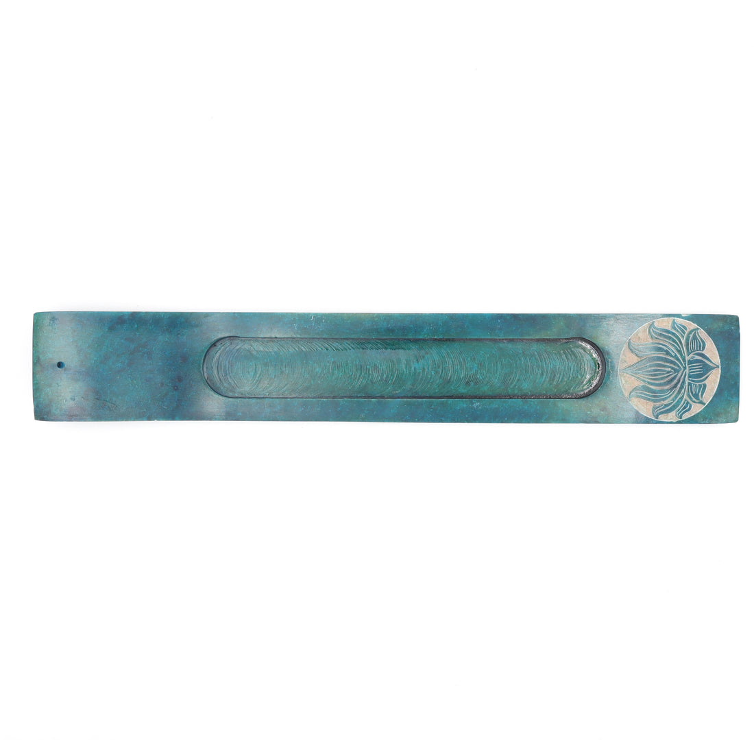Coloured Soapstone Incense Strip with Etchings