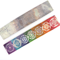Multi Coloured Soapstone Incense Burner Strip with 7 Chakras