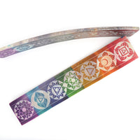 Multi Coloured Soapstone Incense Burner Strip with 7 Chakras