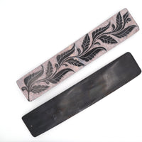 Black Coloured Soapstone Fine Carved Incense Holder