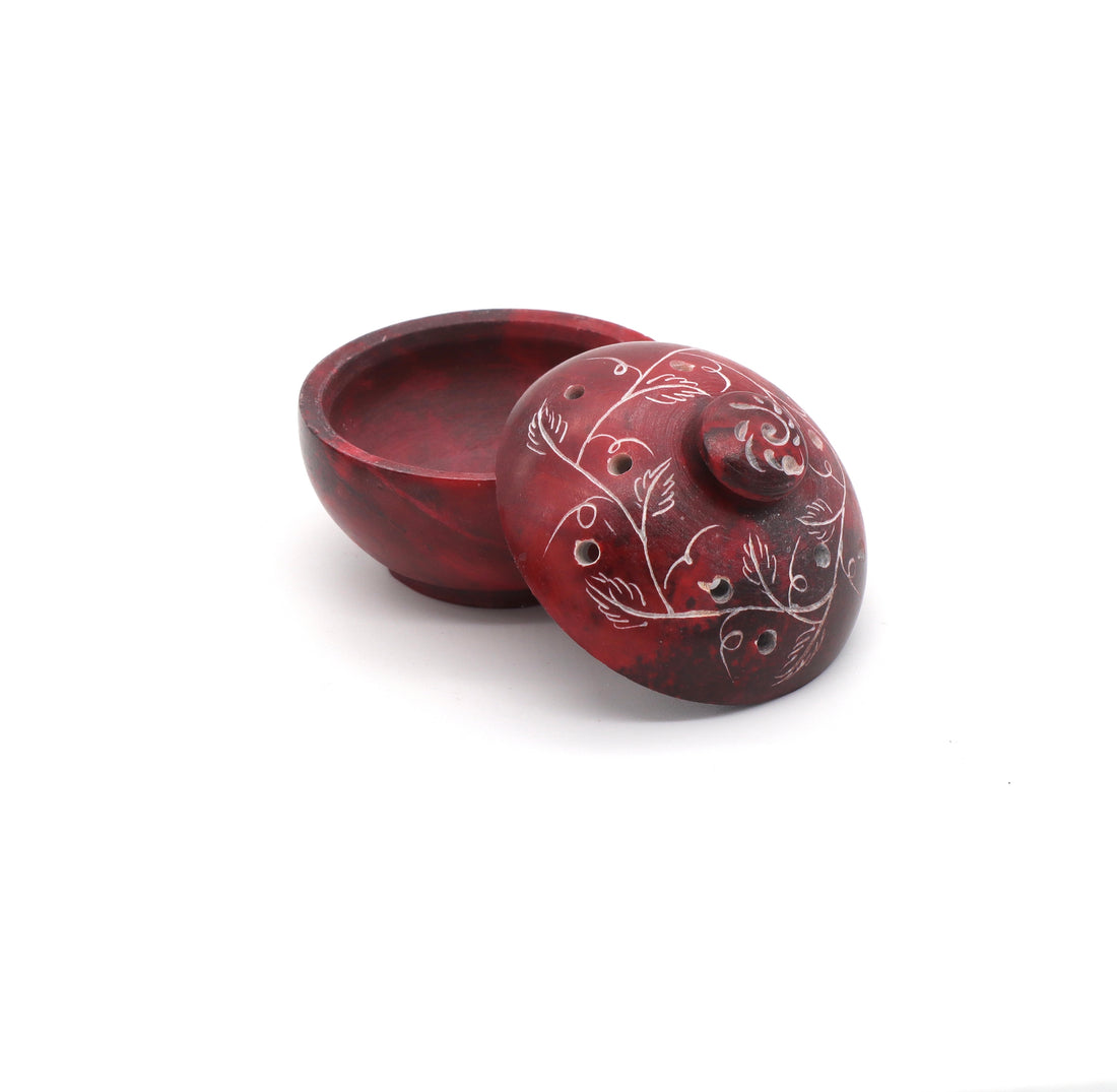 Coloured Soapstone Pot Pourri - Jali (Set of 4)