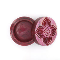 Coloured Soapstone Box Chakra