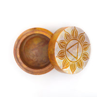 Coloured Soapstone Box Chakra