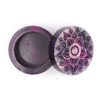 Coloured Soapstone Box Chakra