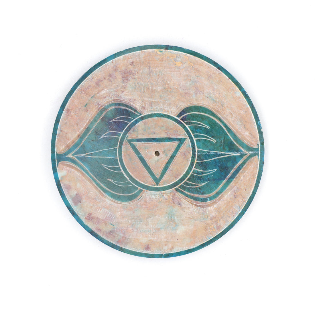 Multi Coloured Incense Plate Chakra