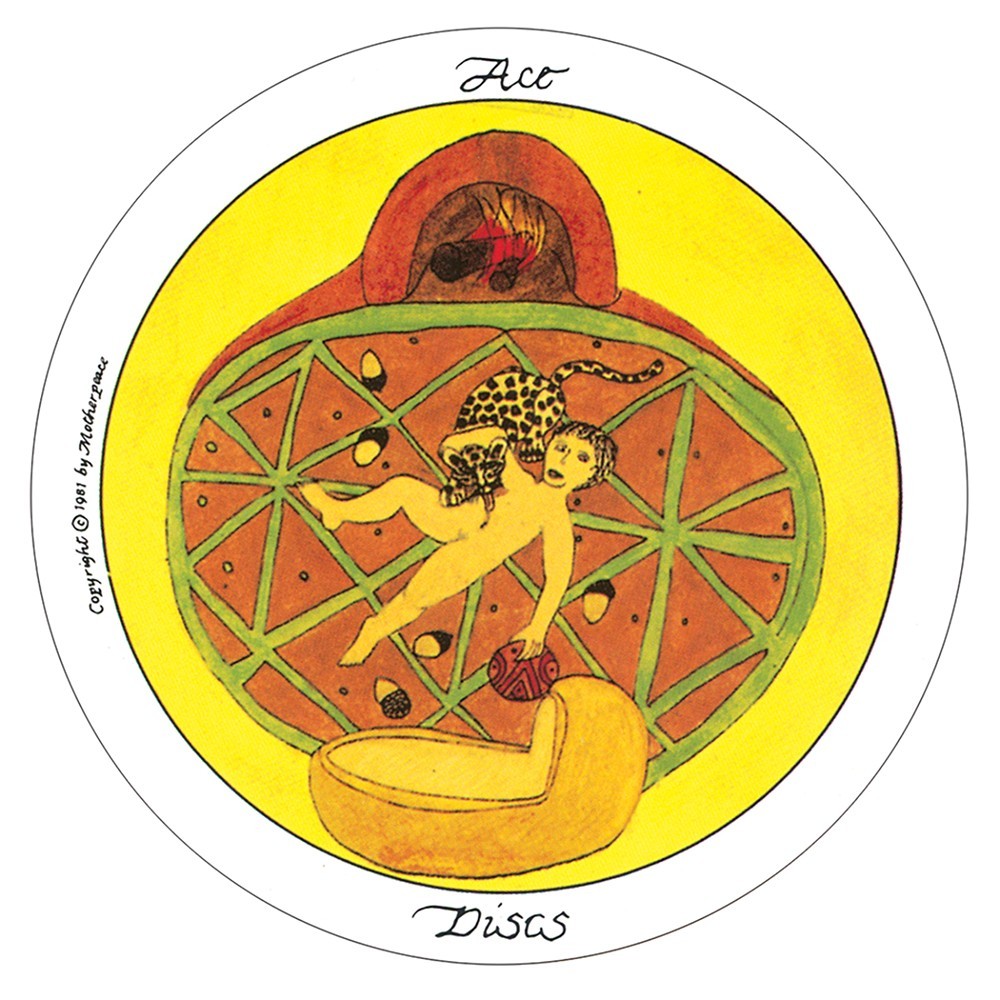 Mini Motherpeace Round Tarot Deck