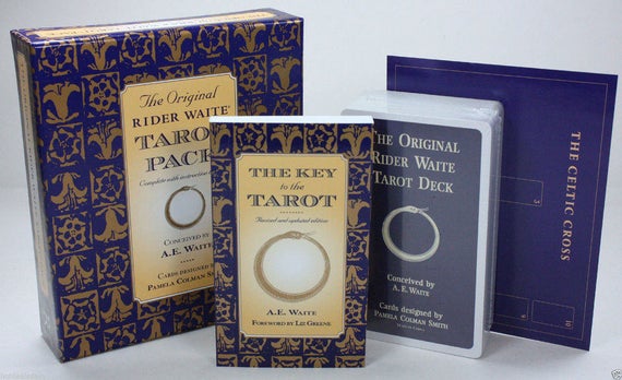 The Original Rider Waite Tarot Book and Deck