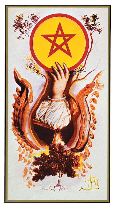 Salvador Dali Deluxe Tarot: Gilded Deck and Book Set