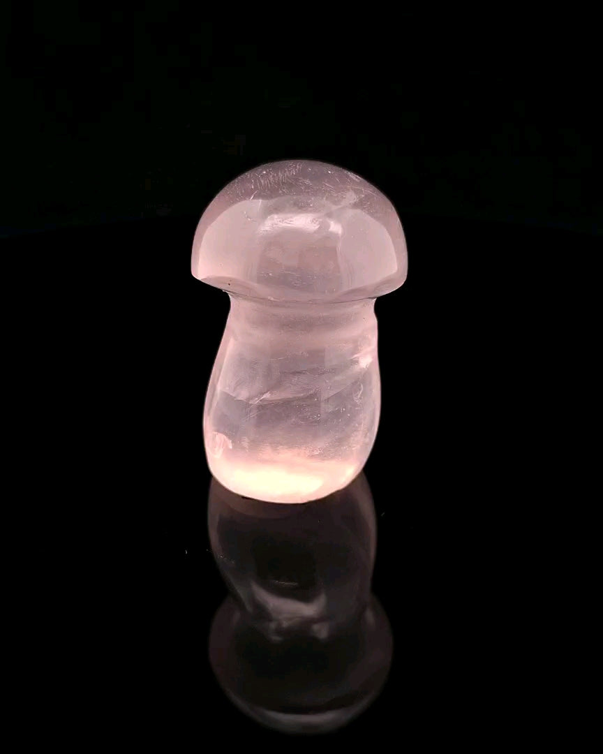 Rose Quartz Mushroom - One Piece