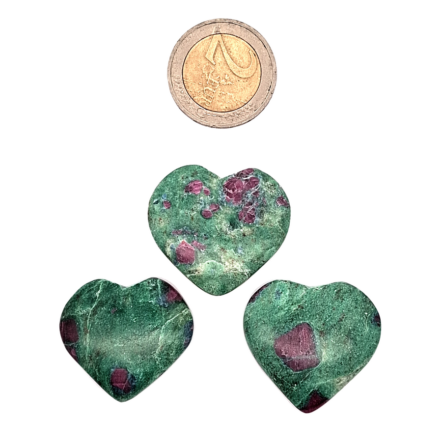 Ruby In Fuchsite Heart - One Piece