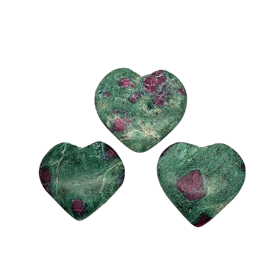 Ruby In Fuchsite Heart - One Piece