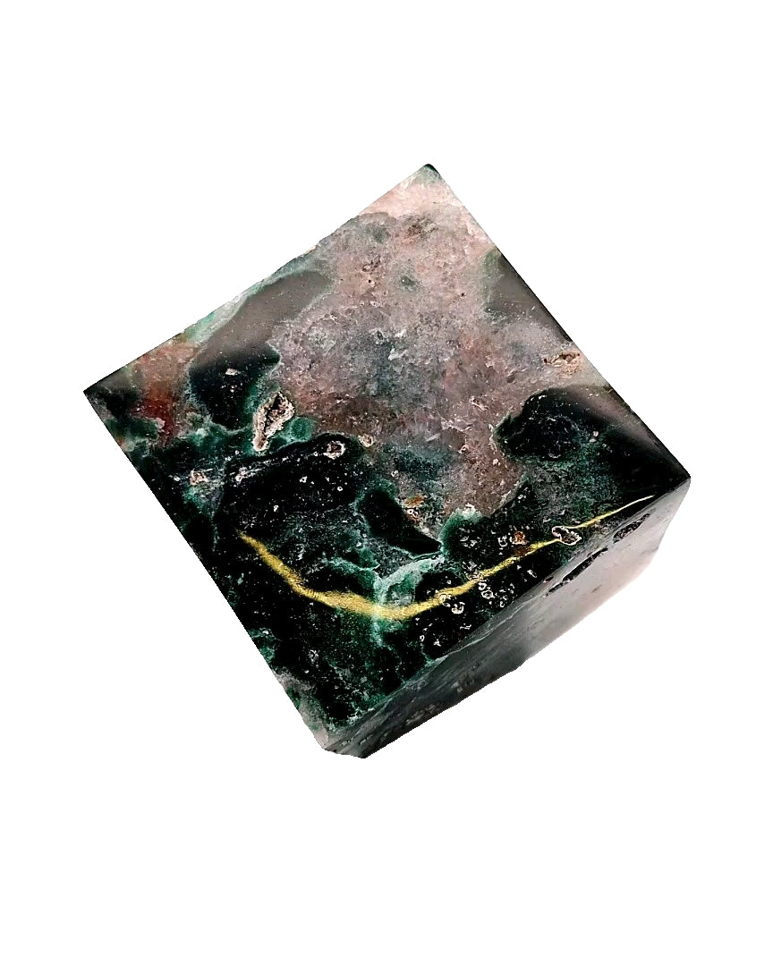 Jasper, Ocean 'Optical Illusion' Cube
