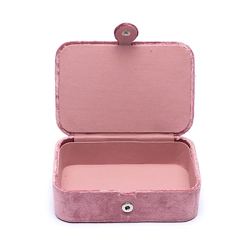 Velvet Jewellery / tarot box - Pink with Tree of Life