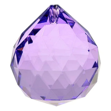 Crystal Suncatcher - Violet Sphere, AAA Quality