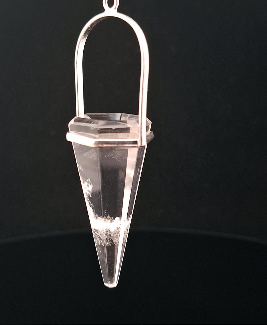 Quartz, Clear Pendulum - Silver Plated