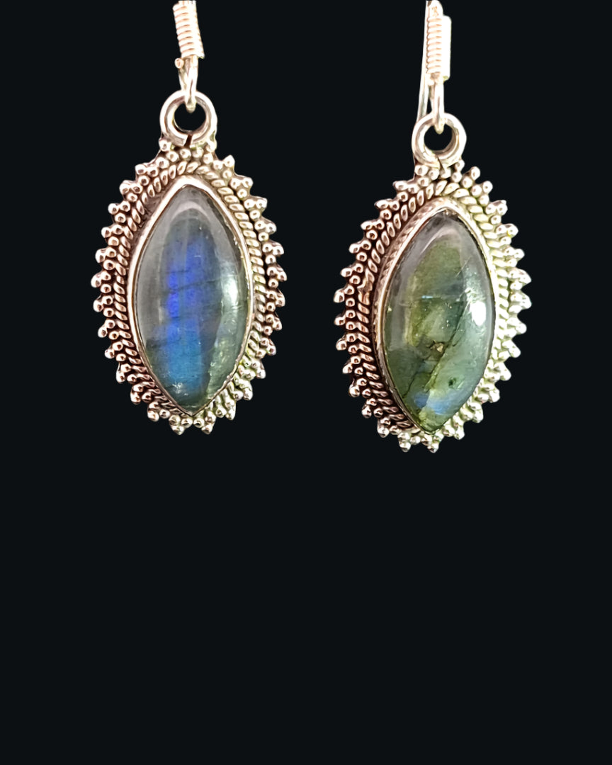 Labradorite Sterling Silver Earrings