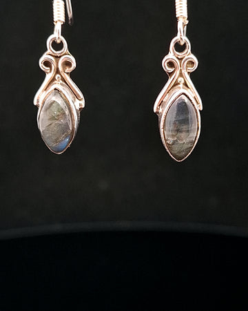 Labradorite Sterling Silver Earrings