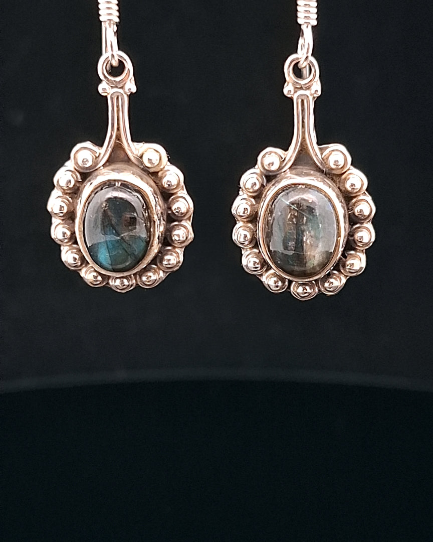 Labradorite Sterling Silver Earrings