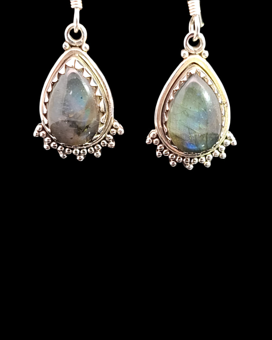 Labradorite Sterling Silver Earrings