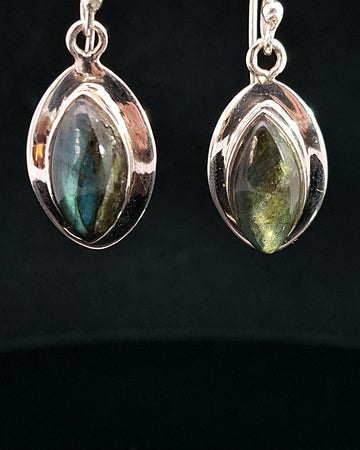 Labradorite Sterling Silver Earrings