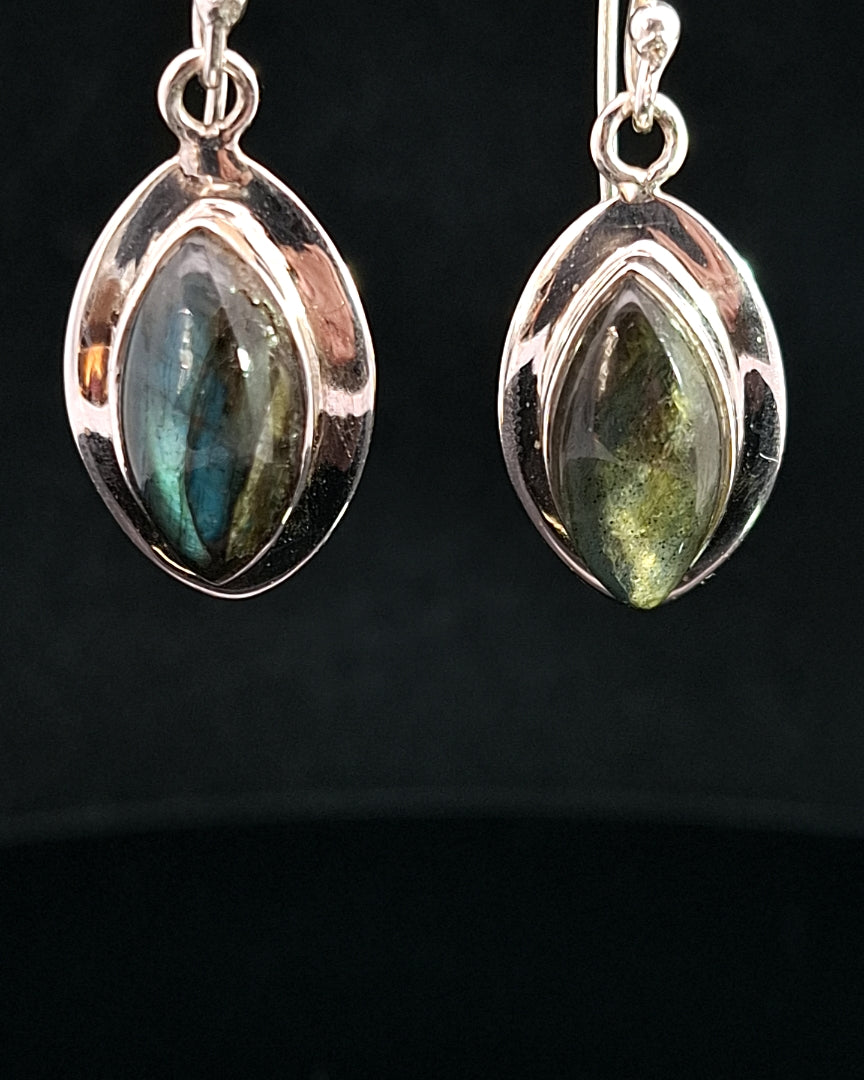 Labradorite Sterling Silver Earrings