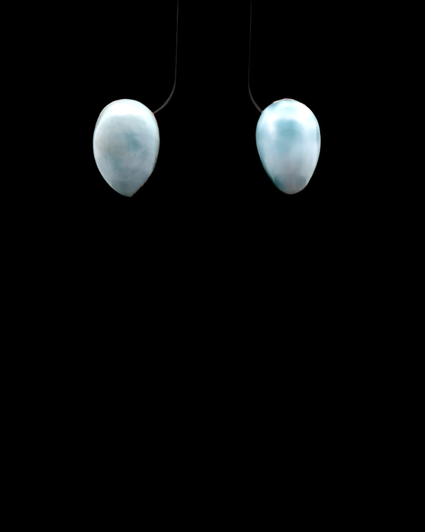 Larimar Stud Earrings