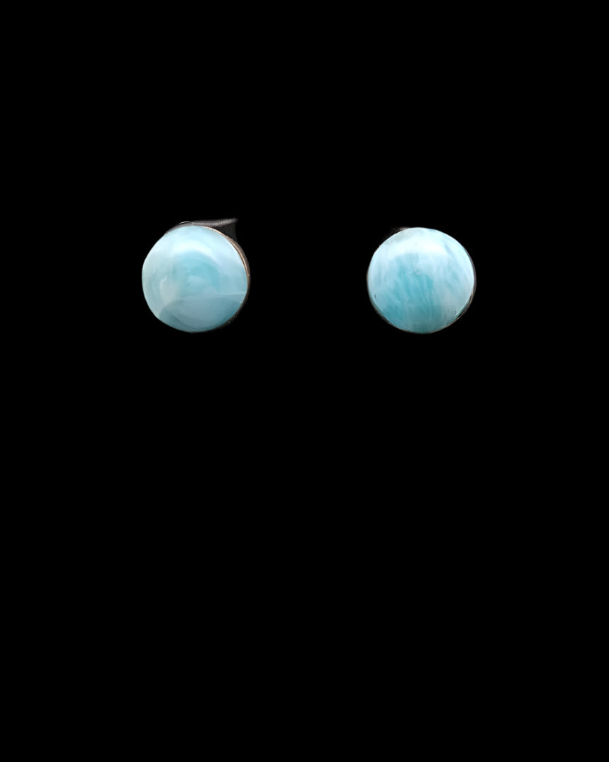 Larimar Stud Earrings