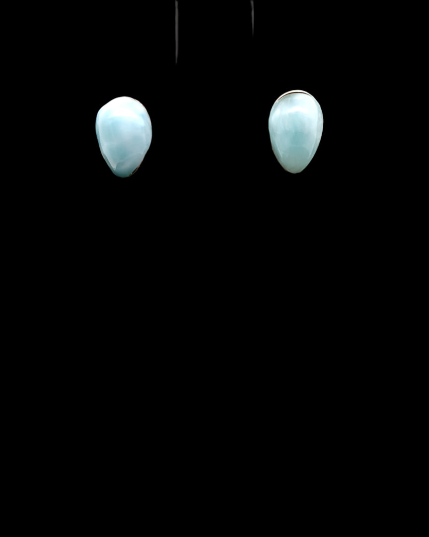 Larimar Stud Earrings