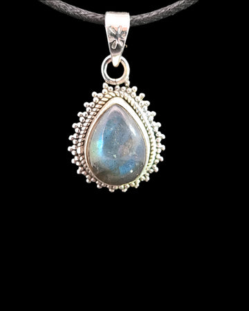 Labradorite Sterling Silver Pendant