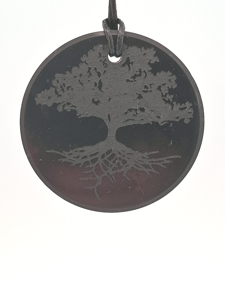 Shungite, Tree of Life, Pendant