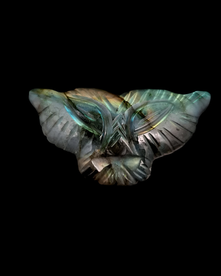 Labradorite Lion Carving