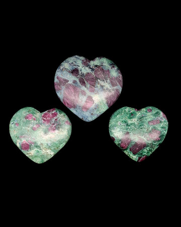 Ruby In Fuchsite Heart - One Piece