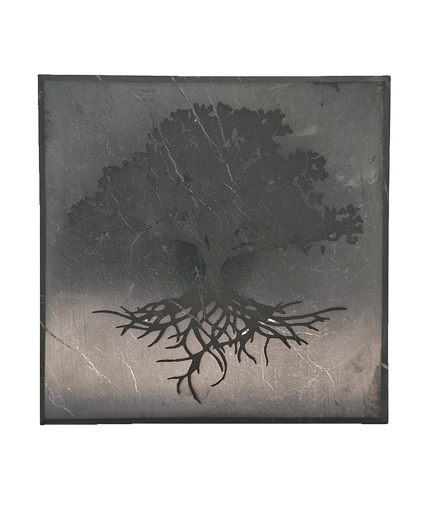 Shungite Coaster - Tree of Life