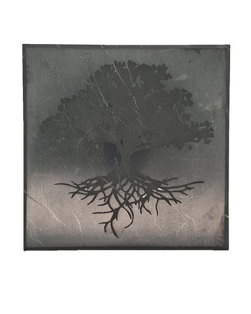 Shungite Coaster - Tree of Life
