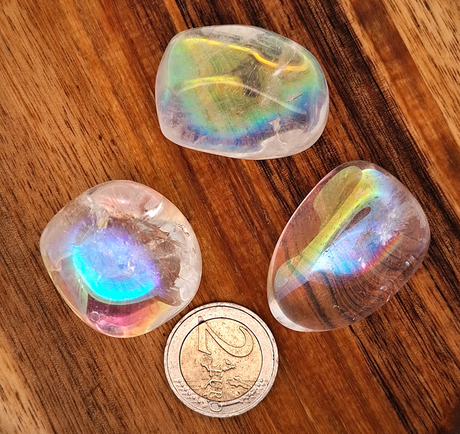 Angel Aura Quartz Tumblestone - One Piece