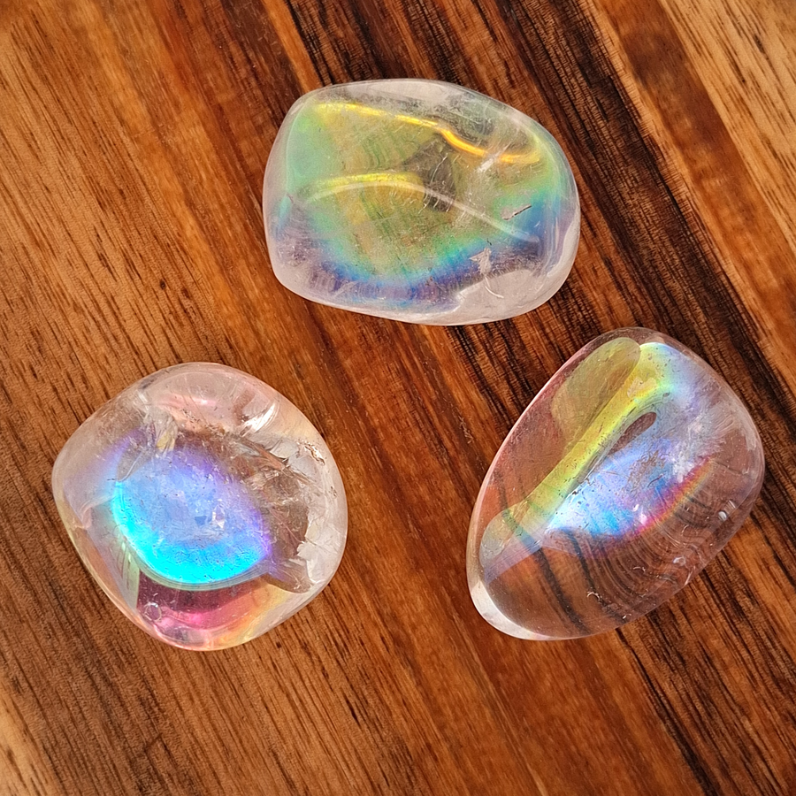 Angel Aura Quartz Tumblestone - One Piece