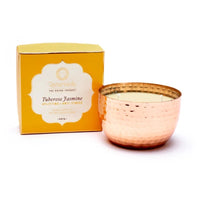 Tuberose jasmine 2 wick scented candle in jar