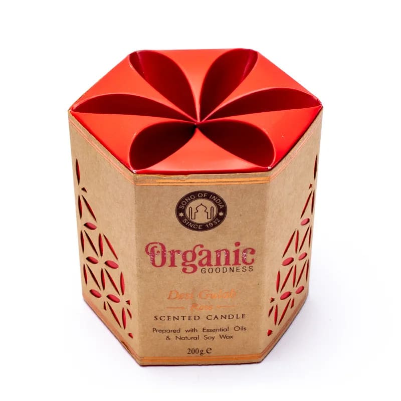 Organic Goodness soy wax candle - Rose